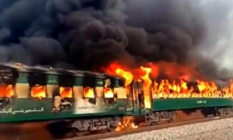 تفجير خط سكة حديد غربي باكستان