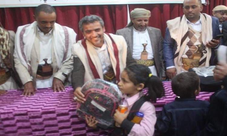 تدشين توزيع الحقيبة المدرسية لأبناء الشهداء بالعاصمة صنعاء