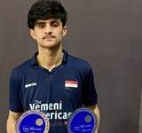 اللاعب اليمني إبراهيم جبران يحرز برونزيتين في بطولة جورجيا لكرة الطاولة