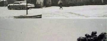 صورة لسقوط الثلوج على صنعاء