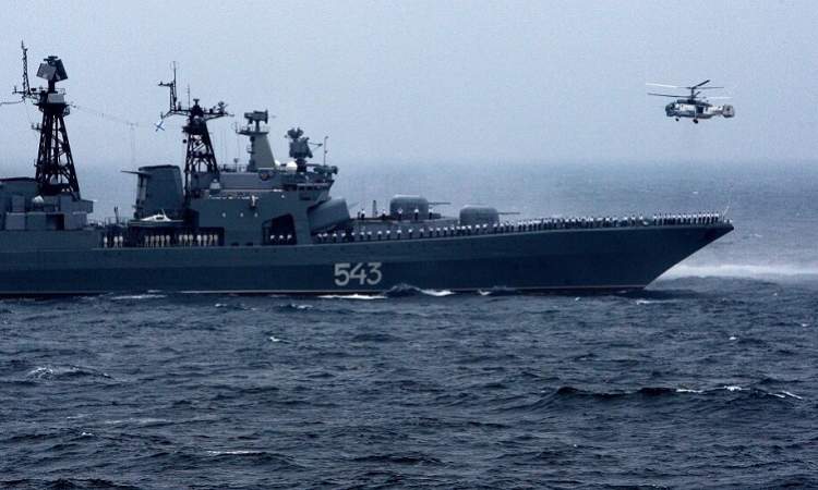 المحيط الهادئ يشهد مناورة بحرية بمشاركة اكثر من 60 سفينة روسية 