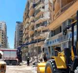 انهيار عقار من 14 طابقا في الإسكندرية