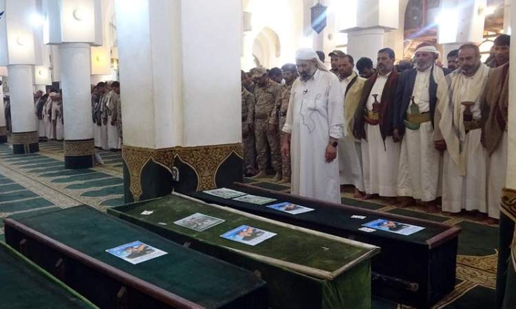 تشييع جثامين عدد من شهداء الوطن والقوات المسلحة في صعدة
