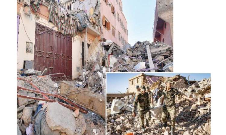 ارتفاع عدد ضحايا الزلزال في المغرب إلى 2122 قتيلاً 2421 و جريحـاً