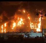 اكثر من 30 مصاباً بحريق مبنى مديرية أمن الاسماعيلية في مصر