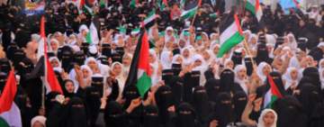 مسيرات ووقفات نسائية بالحديدة تضامنا مع الشعب الفلسطيني