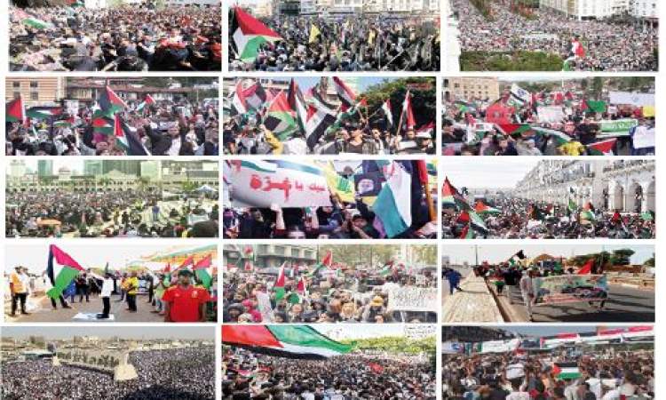 مظاهرات غاضبة في أنحاء العالم تنادي "الحرية لفلسطين" و "العقاب لإسرائيل"