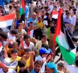 مسيرات طلابية تضامنية مع اطفال فلسطين وتنديدا بجرائم الصهاينة  
