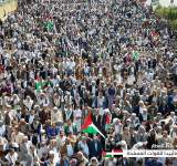 مسيرات ووقفات بالمحافظات دعما لغزة ومباركة لعمليات الردع اليمنية