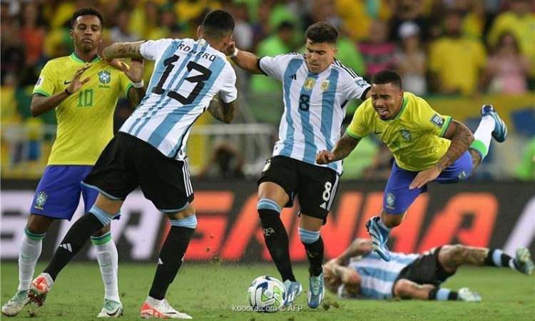 سقوط تاريخي للبرازيل أمام الأرجنتين