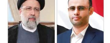 الرئيس المشاط يتلقى اتصالاً هاتفياً من رئيس الجمهورية الإسلامية الإيرانية