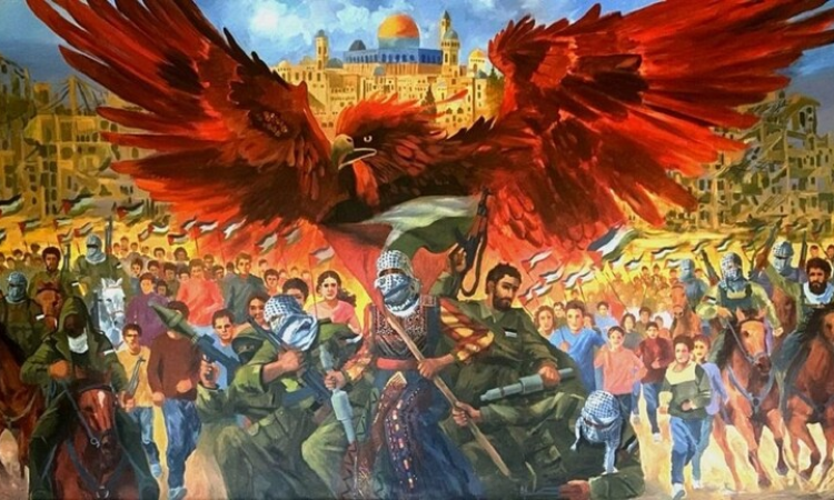 فنان فلسطيني يجسد تاريخ وتراث القضية الفلسطينية في لوحاته
