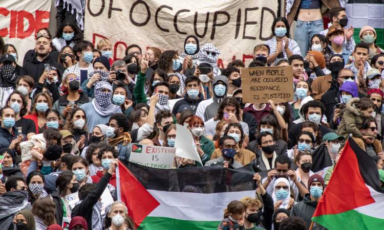 واشنطن: الاحتجاجات المنتصرة لغزة تتواصل في 50جامعة أمريكية