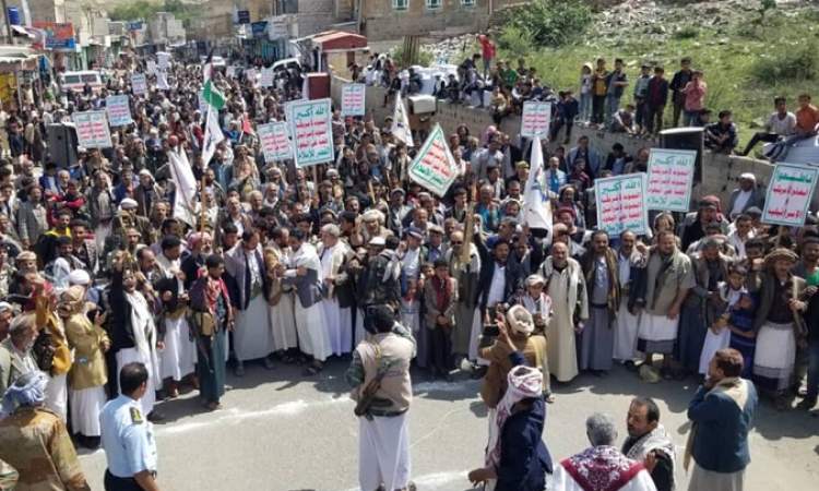 مسيرات في مديريات إب دعماً وإسناداً للشعب الفلسطيني
