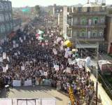 ثمان مسيرات جماهيرية في محافظة ذمار تأكيدا على موقف اليمن المناصر لغزة
