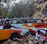 مصرع واصابة 25 شخصا بسقوط حافلة من منحدر بوسط الهند