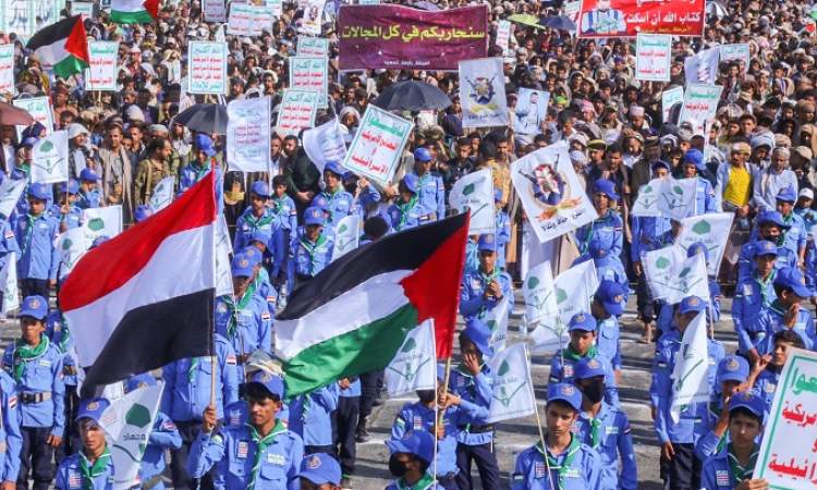سبع مسيرات بتعز تؤكد الجهوزية لخوض معركة الجهاد إسنادا لغزة