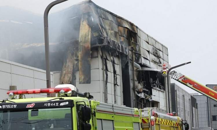 قتيل و21 مفقودا في حريق في مصنع بكوريا الجنوبية