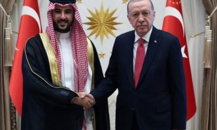 أردوغان يلتقي وزير الدفاع السعودي في أنقرة