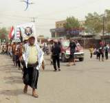 مسير لخريجي الدورات العسكرية بمدينة بيت الفقيه بالحديدة