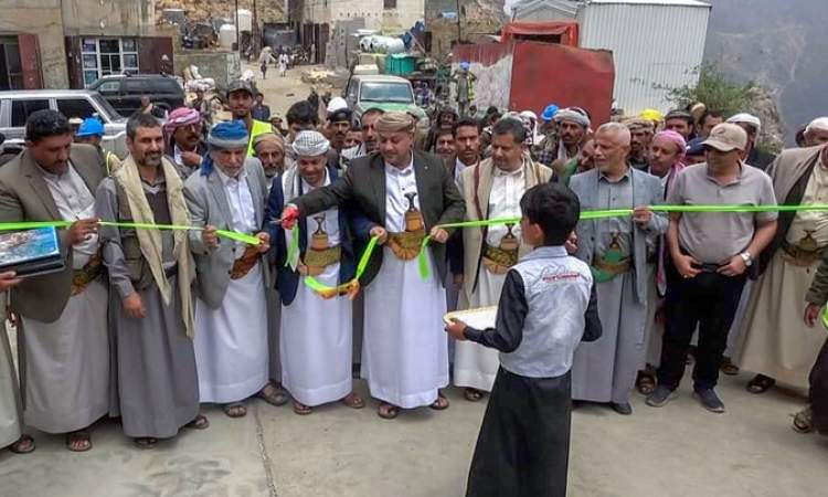 افتتاح مشروع طريق شهارة بعمران