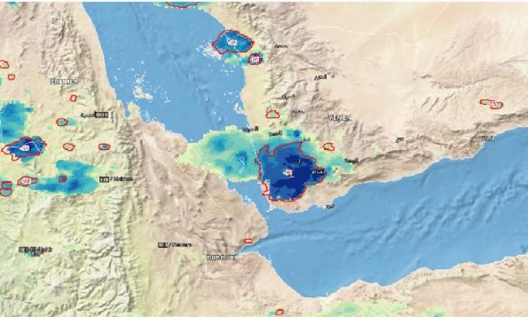 الحالة المطرية في اليمن خلال 10 أيام