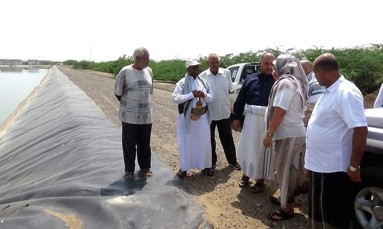 مقبولي يتفقد أضرار السيول بأحواض الصرف الصحي بمدينة الحديدة